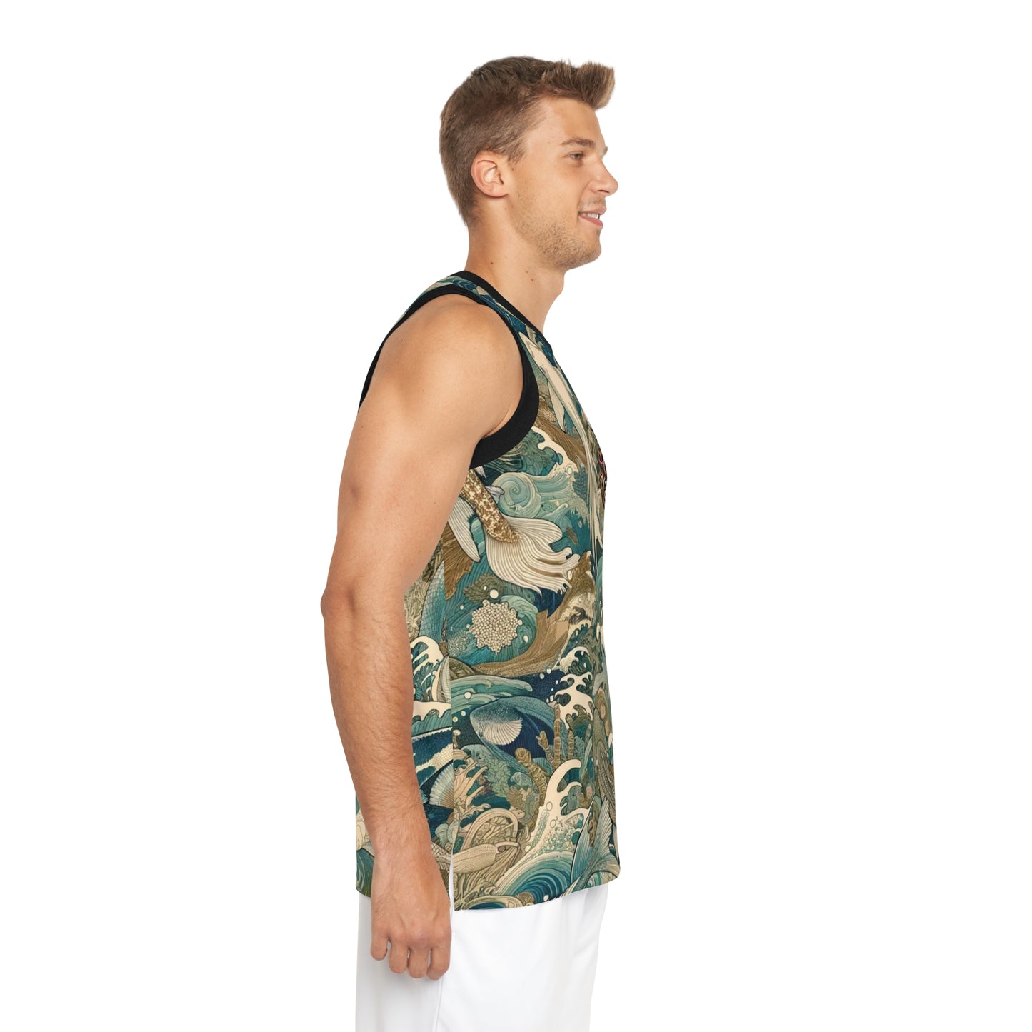 CamoKoi Ringer Tank Top,  Workout Muscle Tank, Gym Wear