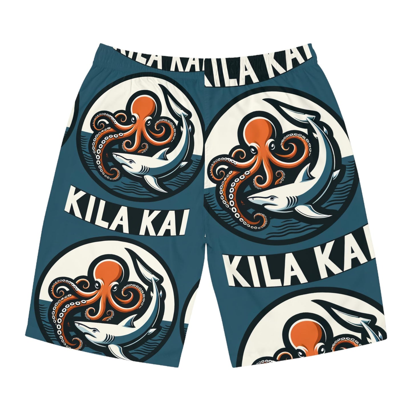 Octopus and Shark Men's Board Shorts,