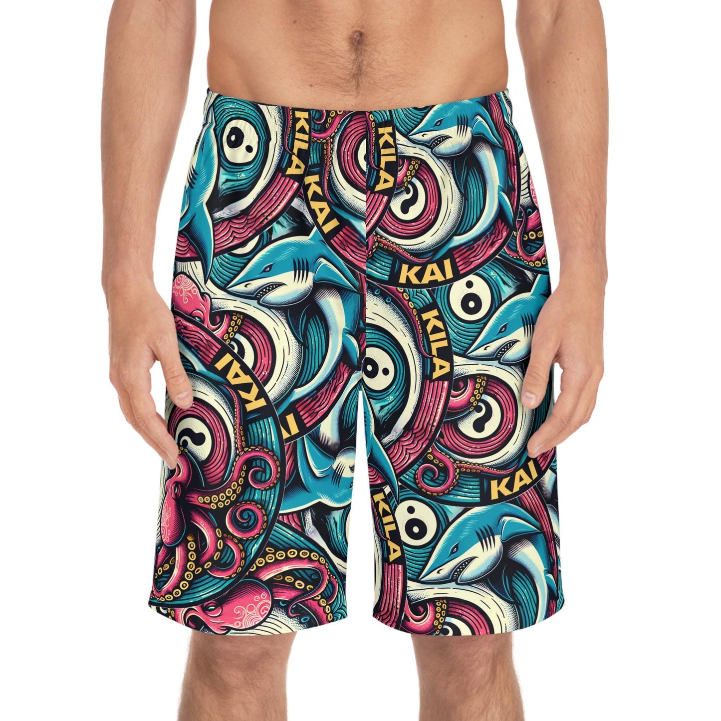 Ying & Yang Men's Board Shorts,