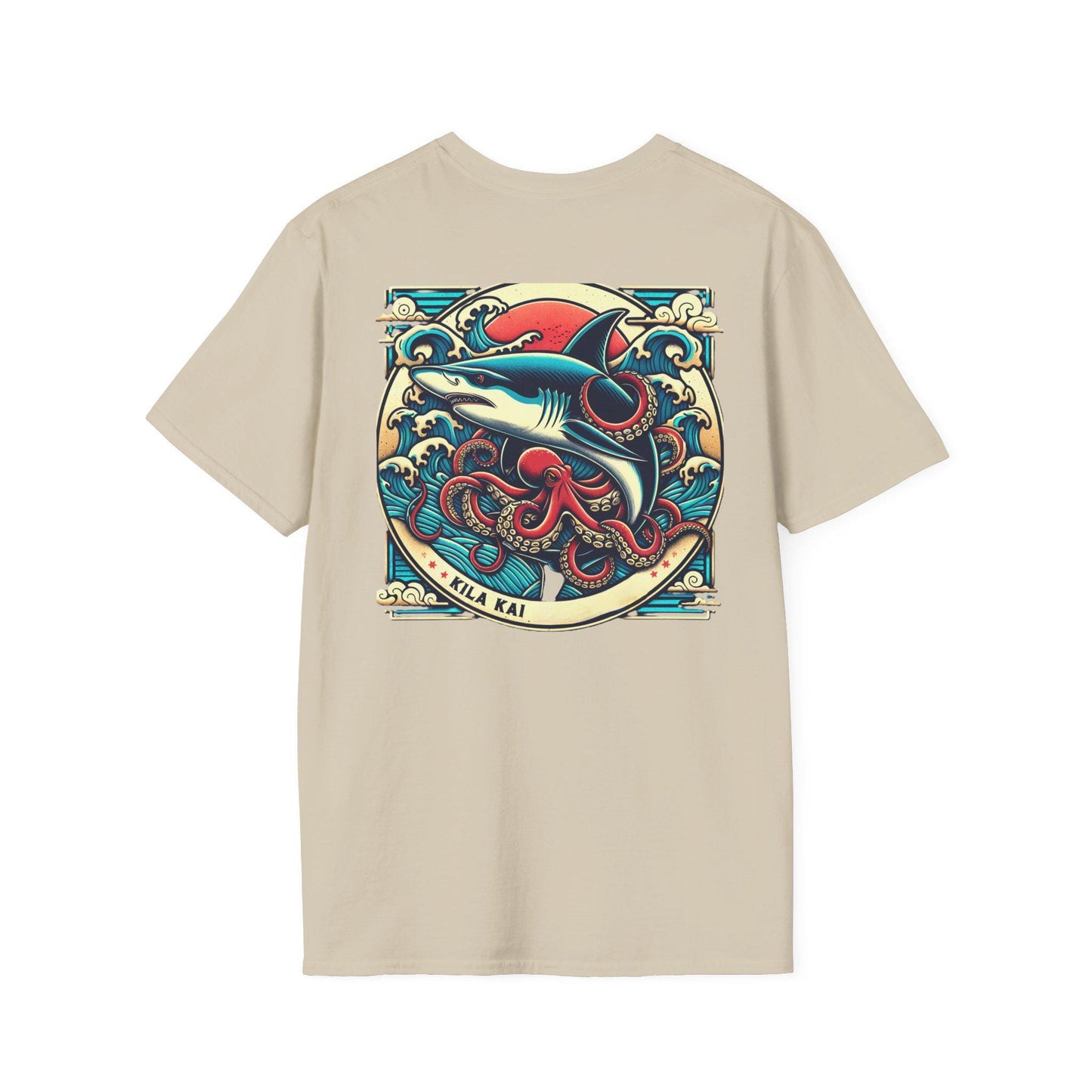 Japan Ocean-Inspired Graphic Tee,