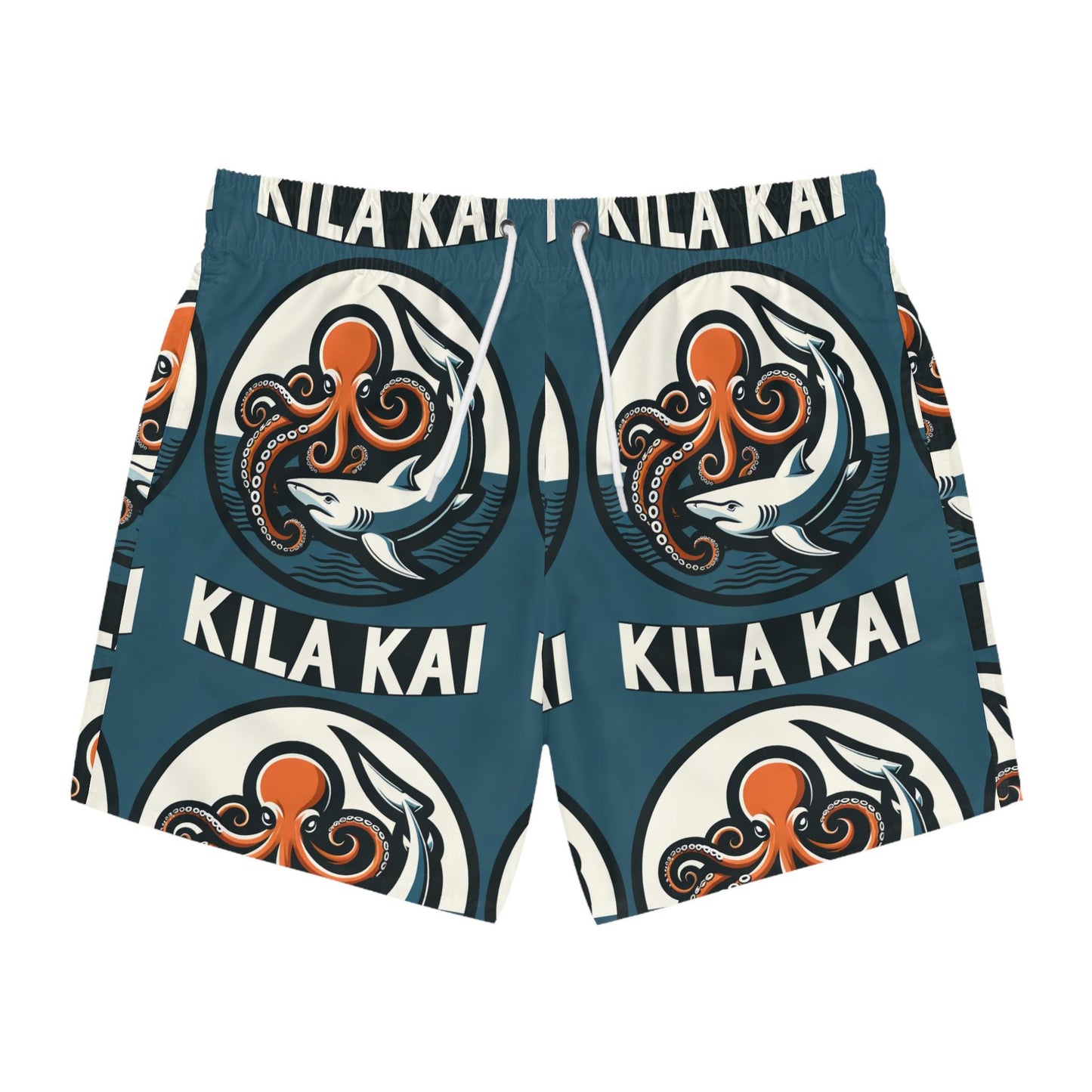 Octopus and Shark Swim Trunks,
