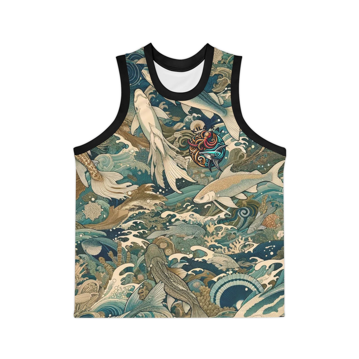 CamoKoi Ringer Tank Top,  Workout Muscle Tank, Gym Wear