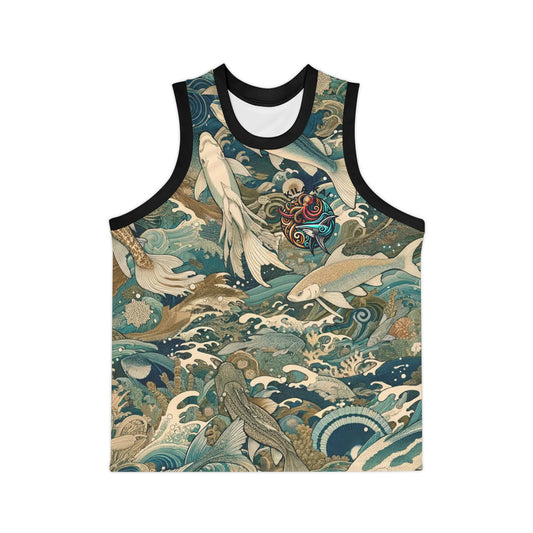 CamoKoi Ringer Tank Top,  Workout Muscle Tank, Gym Wear