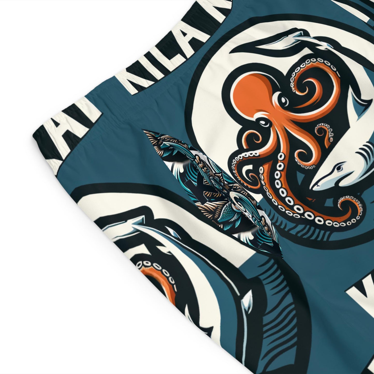 Octopus and Shark Men's Board Shorts,