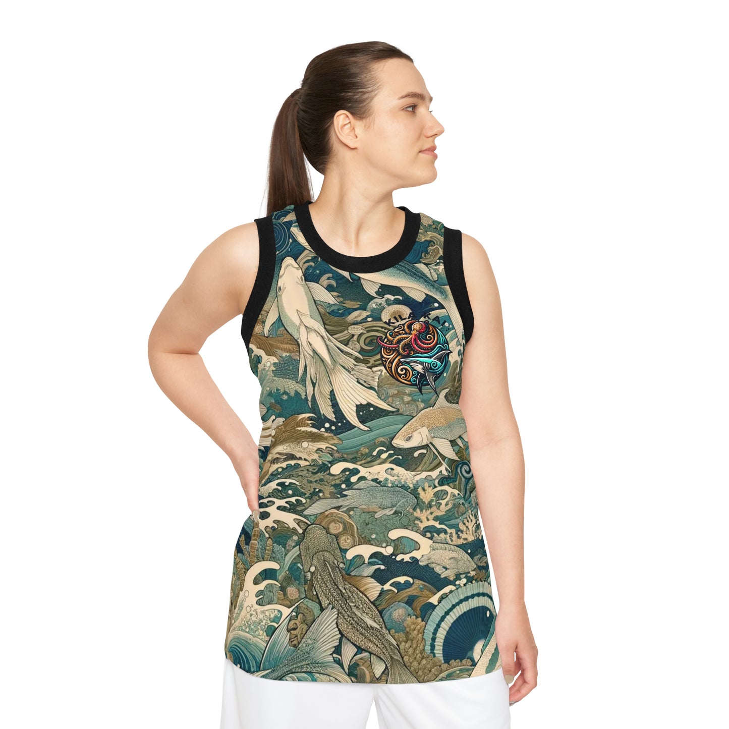 CamoKoi Ringer Tank Top,  Workout Muscle Tank, Gym Wear