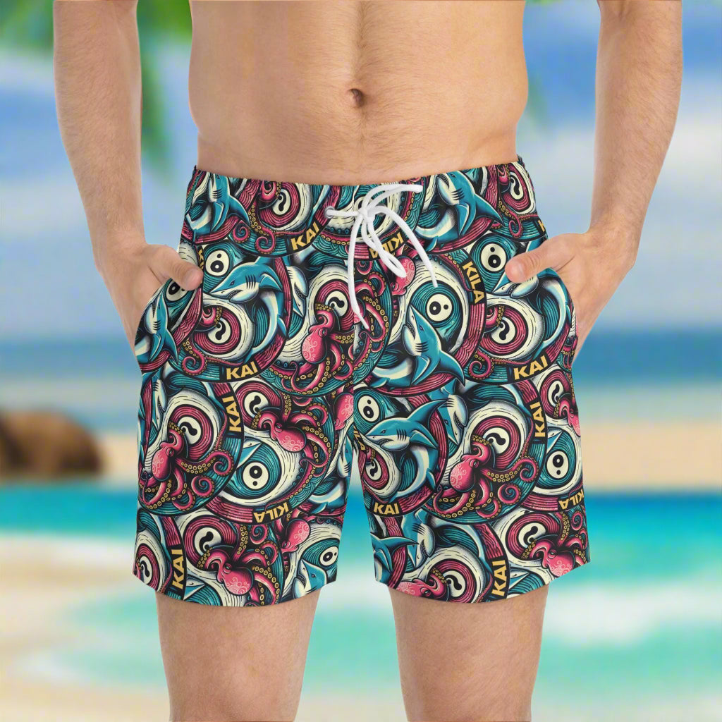 Ying & Yang, Beach Shorts,