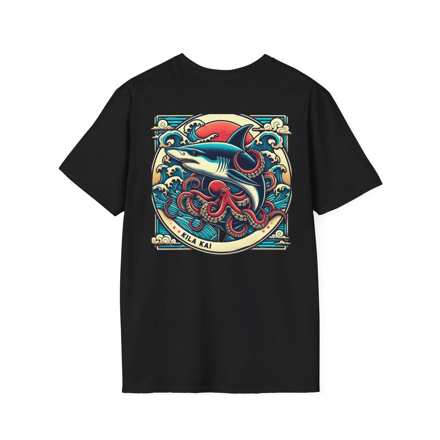 Japan Ocean-Inspired Graphic Tee,