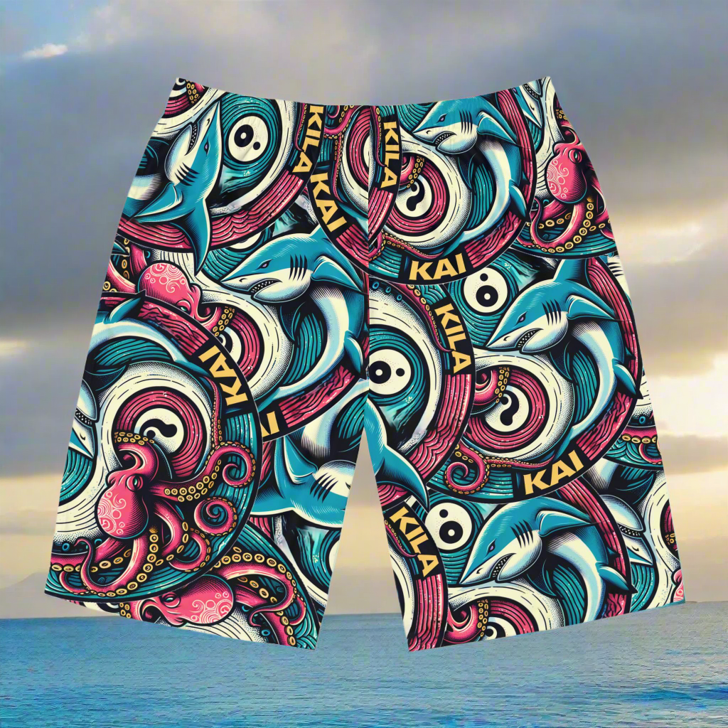 Ying & Yang Men's Board Shorts,