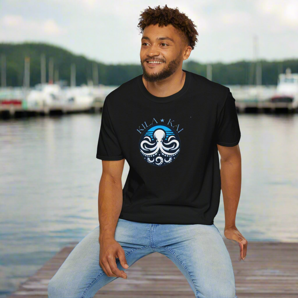 Japan Ocean-Inspired Graphic Tee,