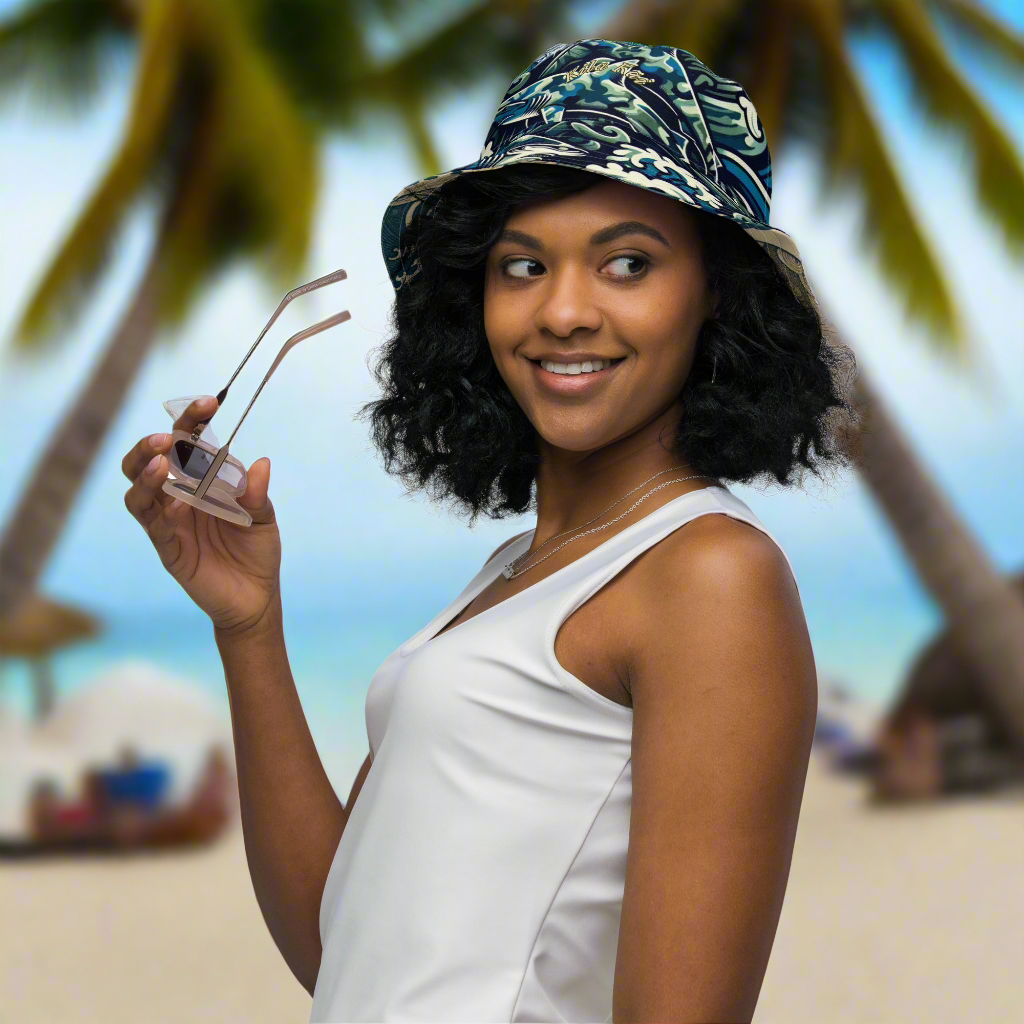 Reversible Steel Sea Bucket Hat