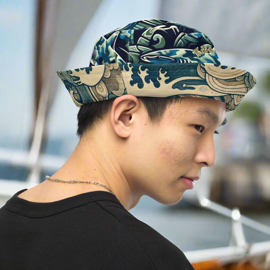 Reversible Steel Sea Bucket Hat