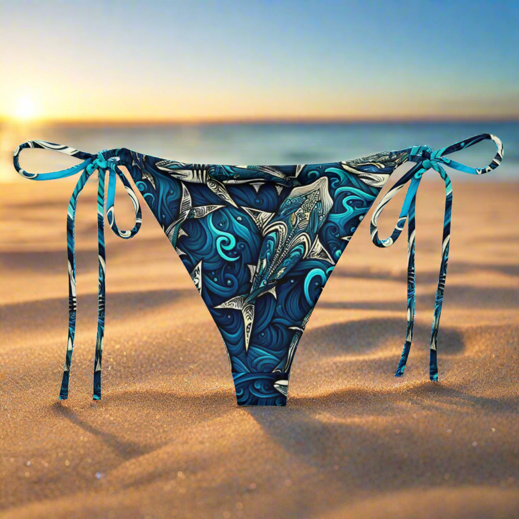 CamoFish string bikini bottom