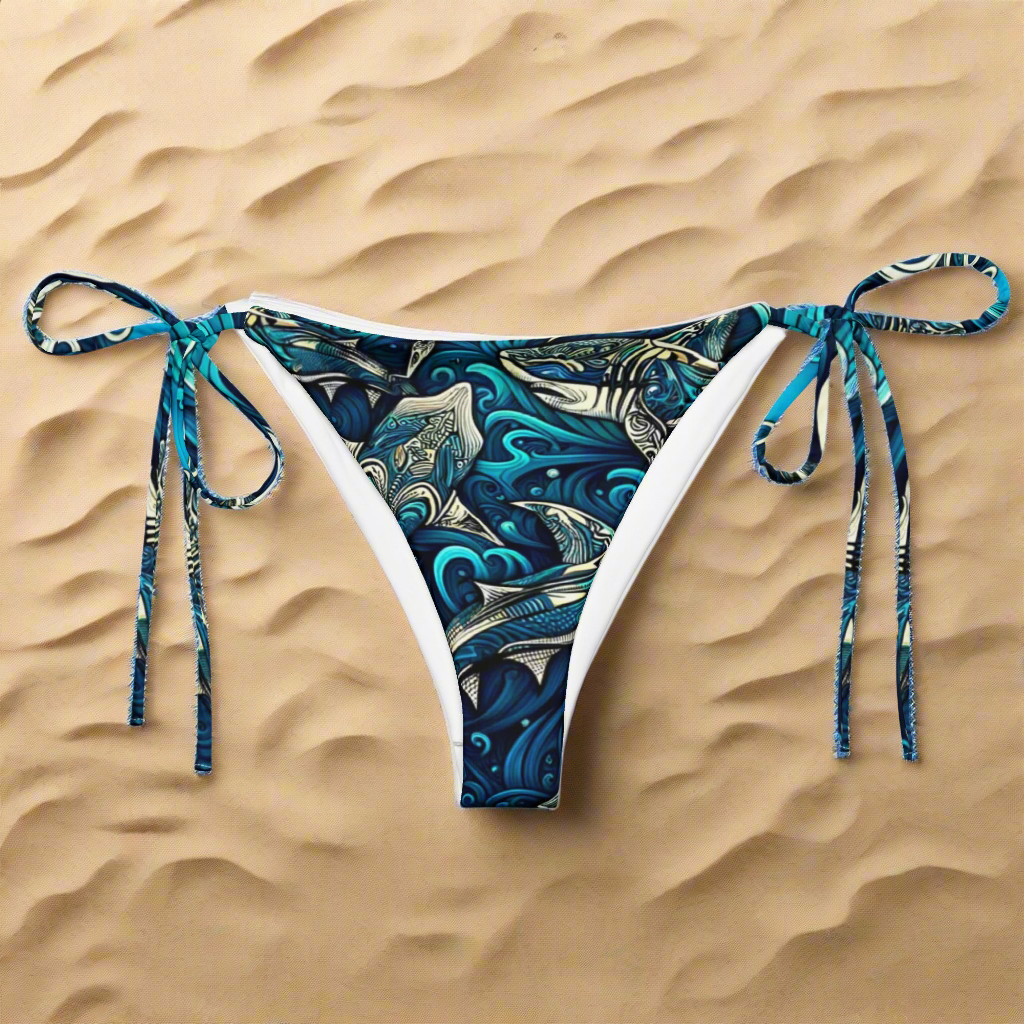 CamoFish string bikini bottom