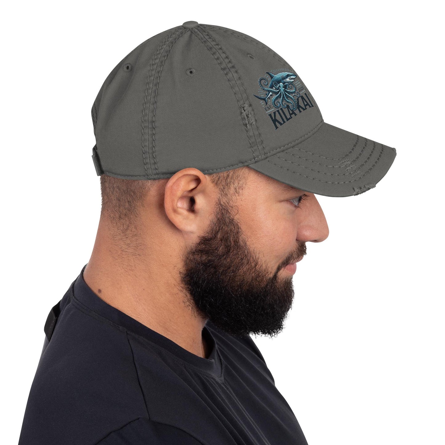Mako Shark and Octopus Dad Hat