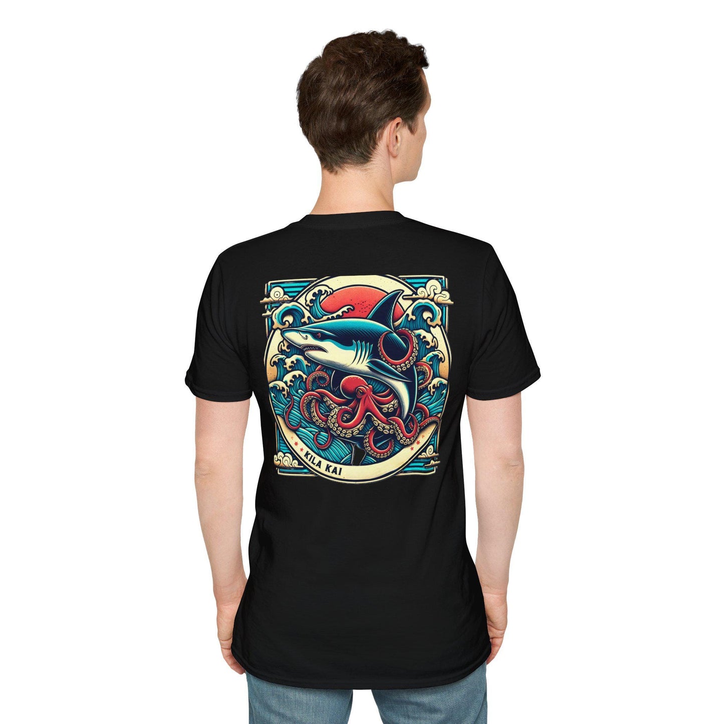 Japan Ocean-Inspired Graphic Tee,