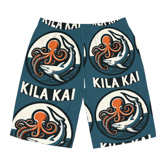 Octopus and Shark Men's Board Shorts,