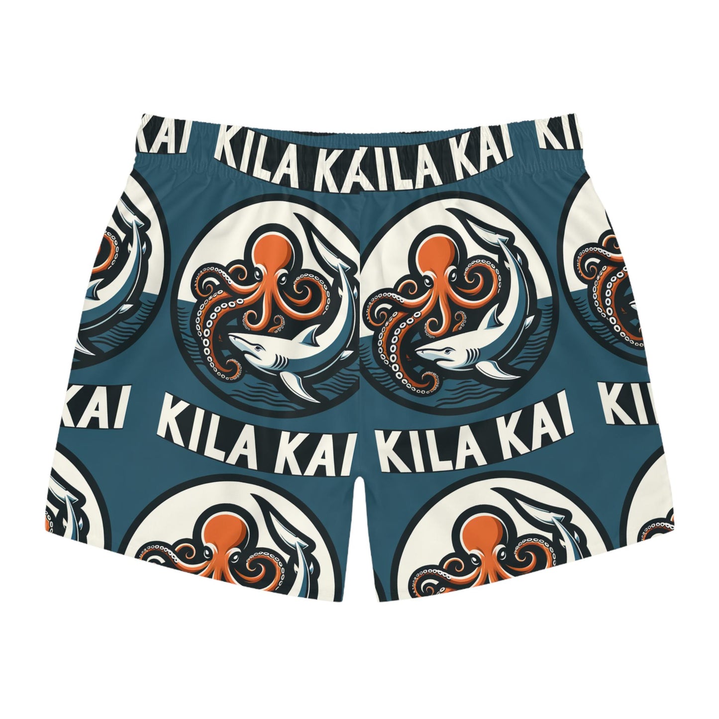 Octopus and Shark Swim Trunks,