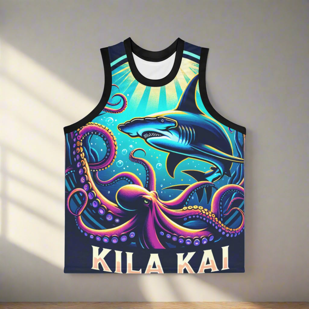 Kila Kai One Bright Day Basketball Jersey - Unisex Sports Top, Team Shirt, Activewear, Fan Gear, Athlete Uniform