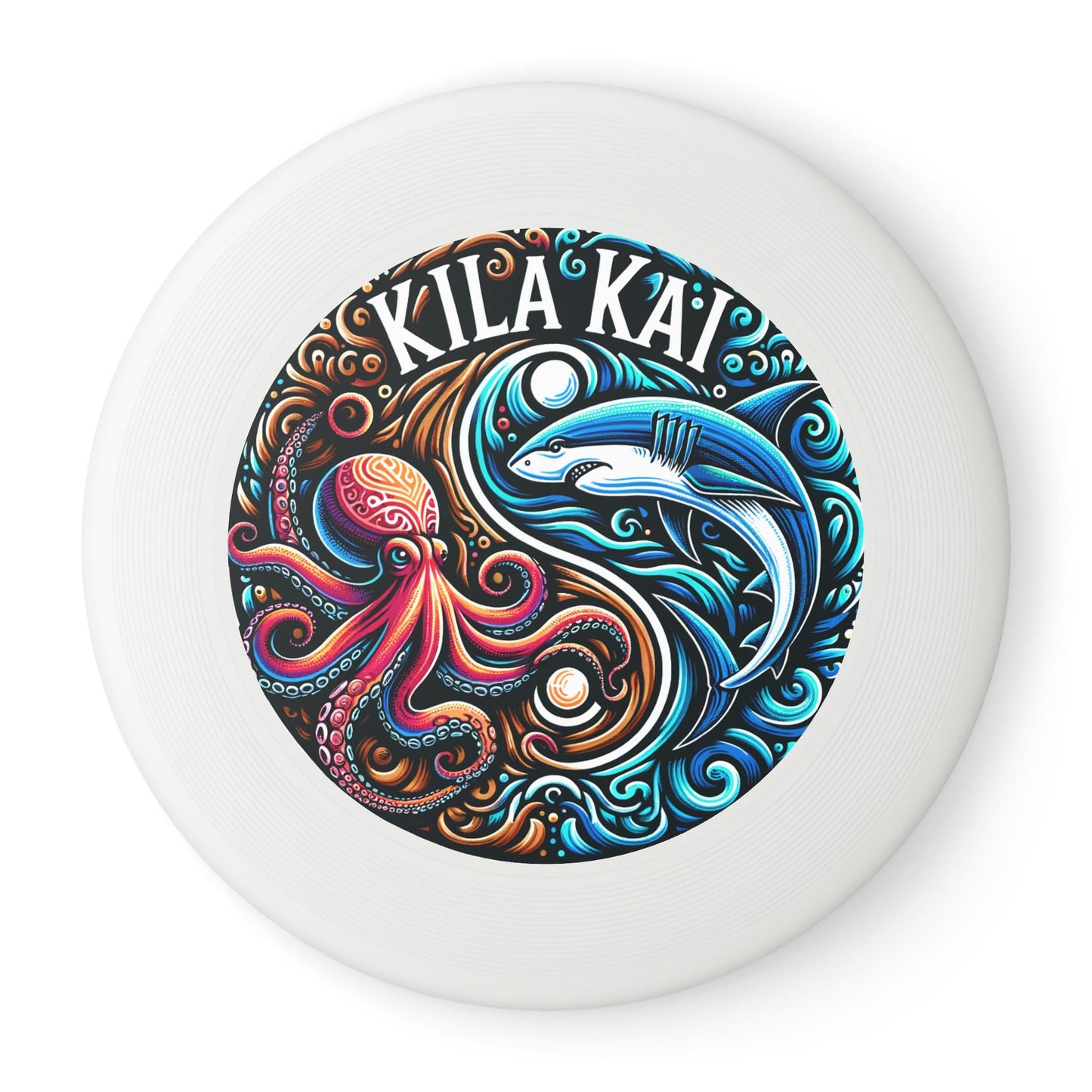 Kila Kai Frisbee, Tropical Beach Frisbee, Fun Outdoor Toy for Kids and Adults, Colorful Flying Disc, Summer Game, Unique Frisbee Design