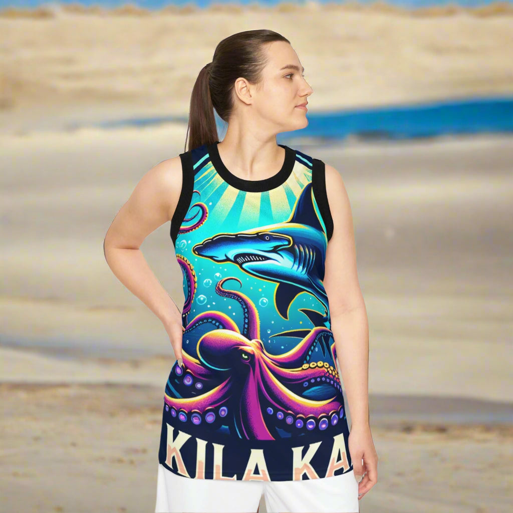 Kila Kai One Bright Day Basketball Jersey - Unisex Sports Top, Team Shirt, Activewear, Fan Gear, Athlete Uniform