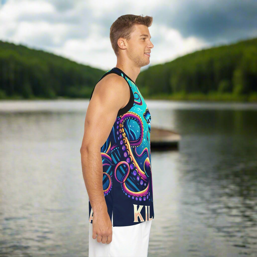Kila Kai One Bright Day Basketball Jersey - Unisex Sports Top, Team Shirt, Activewear, Fan Gear, Athlete Uniform